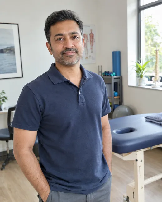 A clinic owner in his treatment room